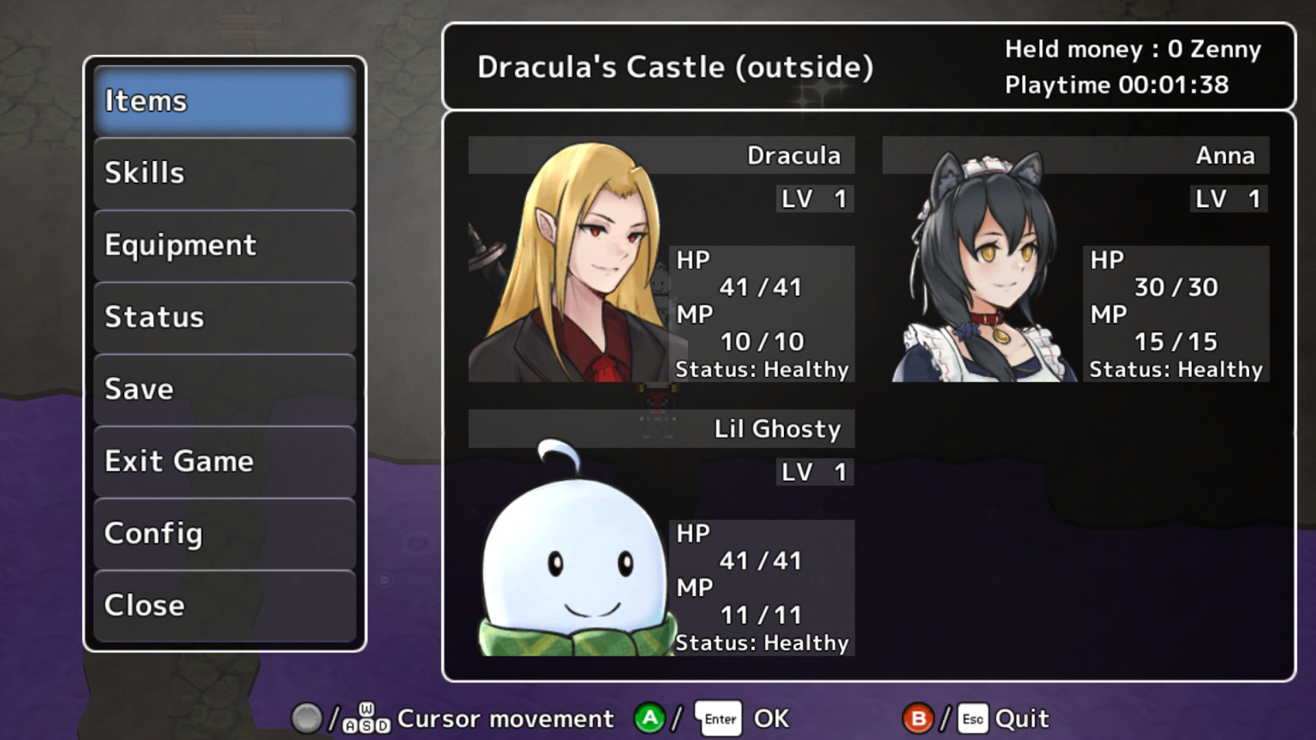 Dracula: A Gothic RPG - Screenshot 1