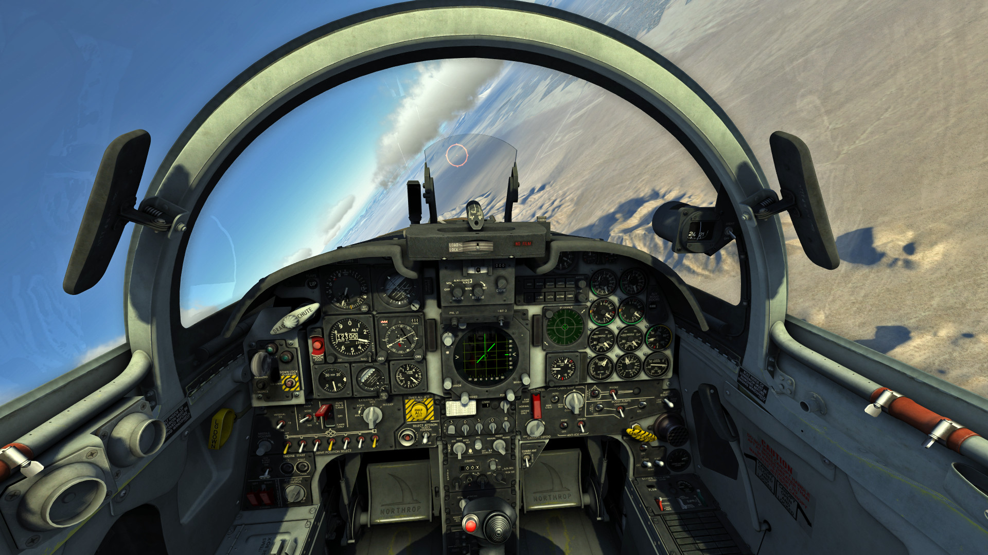 Dcs steam. F-5e «Тайгер» II. Кабина f-5e. F-5 Tiger Cockpit. Ф-5 Тайгер кабина.