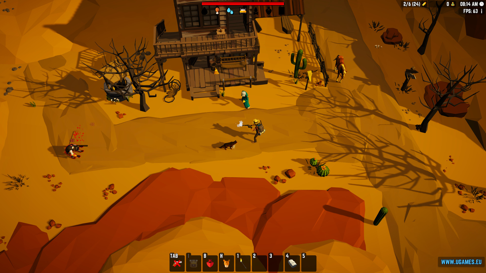 Heavy is the Hand that Holds the Six-Shooter - Screenshot 1