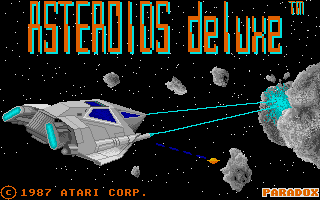 illustration de Asteroids Deluxe