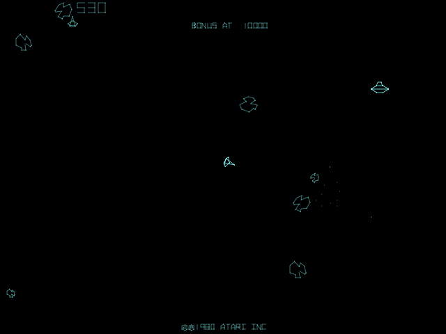 illustration de Asteroids Deluxe