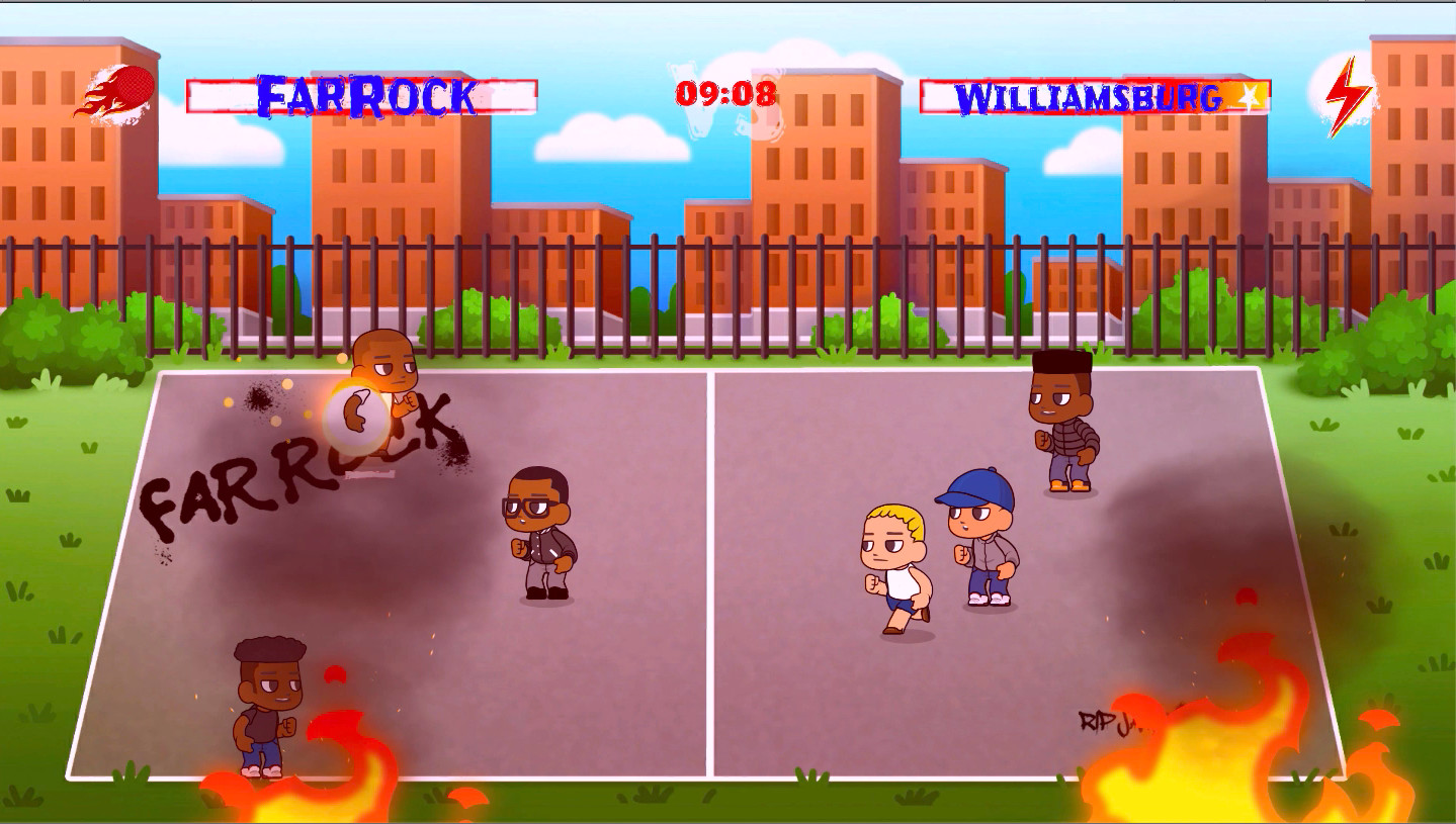FarRock Dodgeball - Screenshot 1