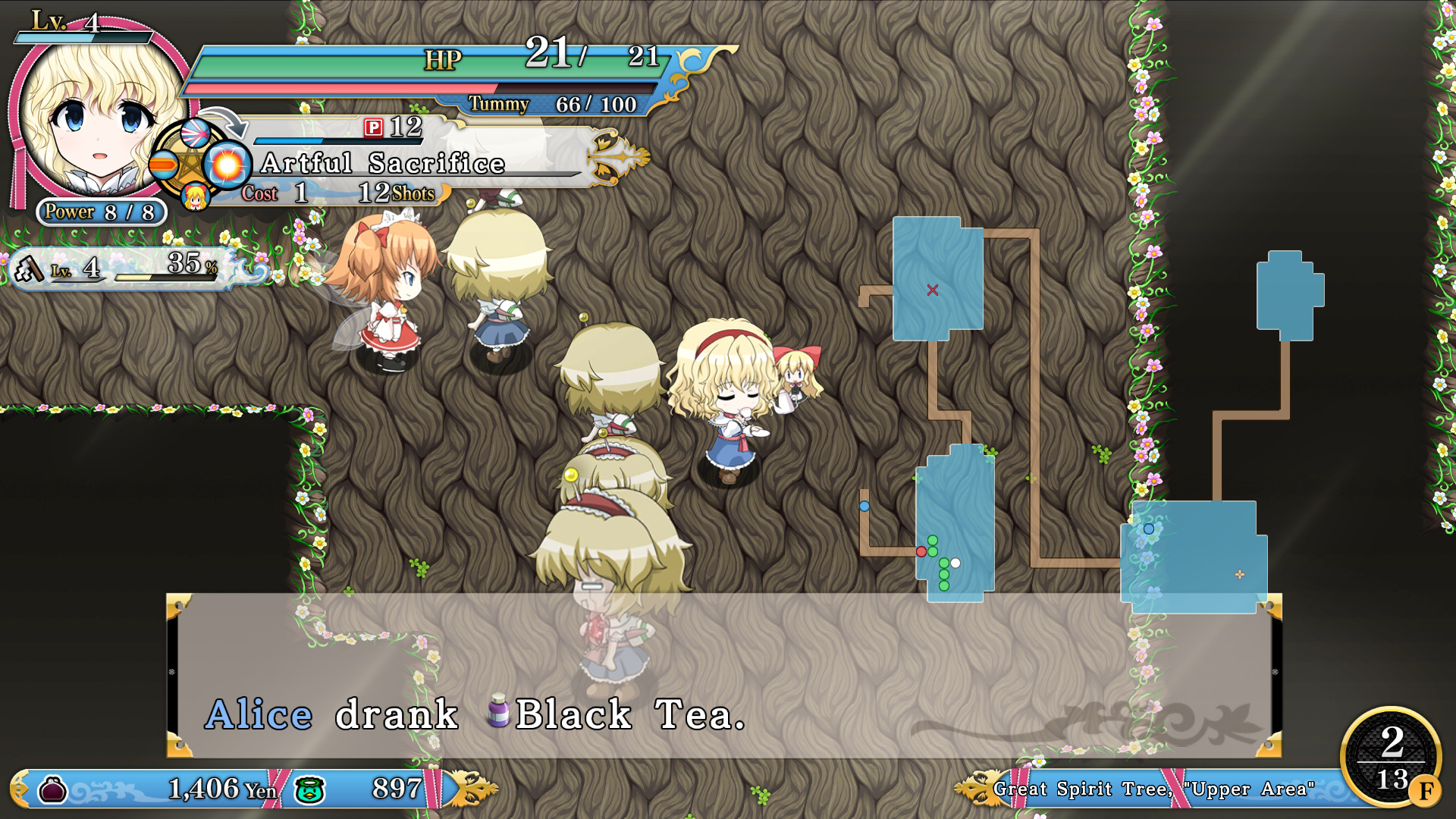 Touhou Genso Wanderer Reloaded: Alice Margatroid - Screenshot 2