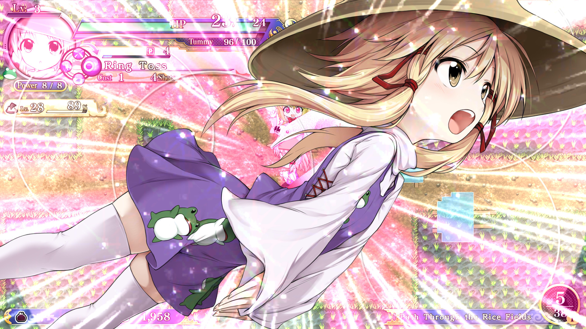 Touhou Genso Wanderer Reloaded: Suwako Moriya - Screenshot 2