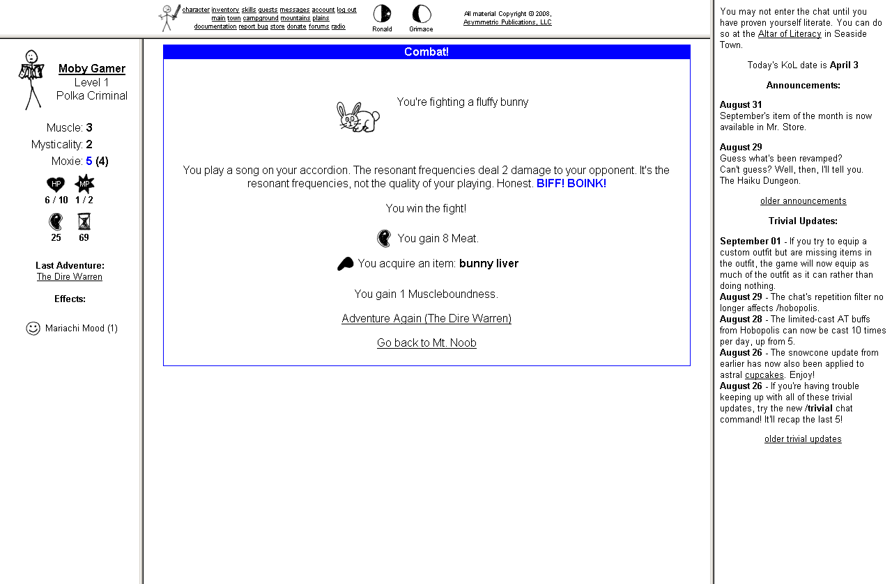 The Kingdom of Loathing - Screenshot 2