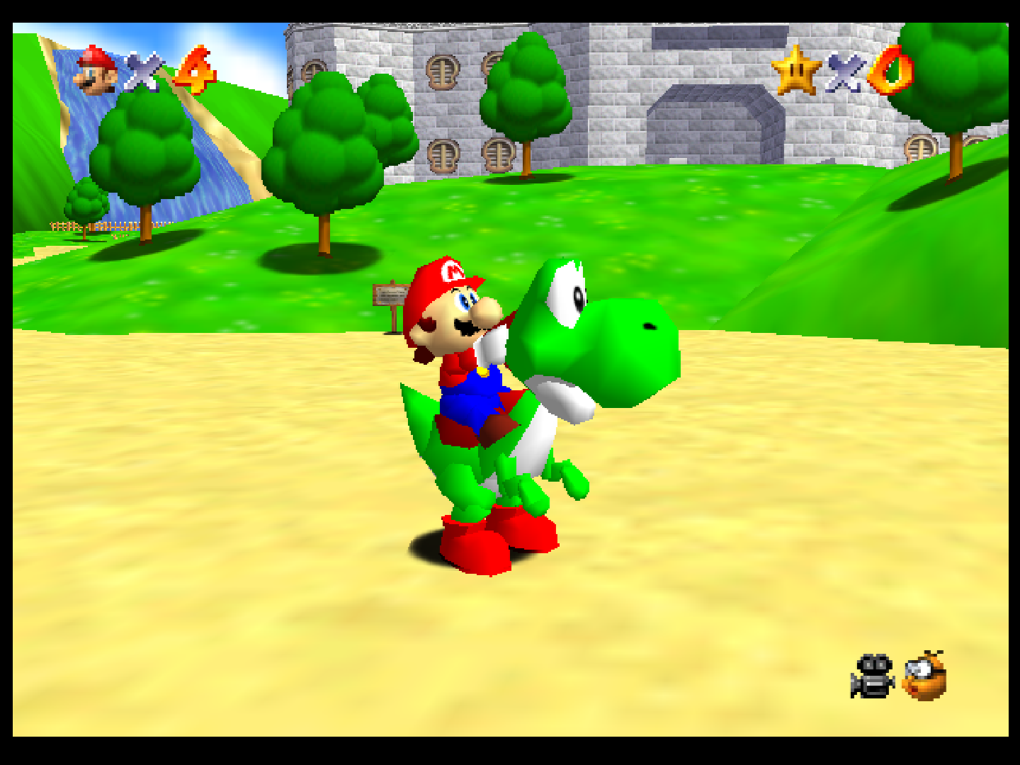 Mario 64 and Yoshi - Press Kit