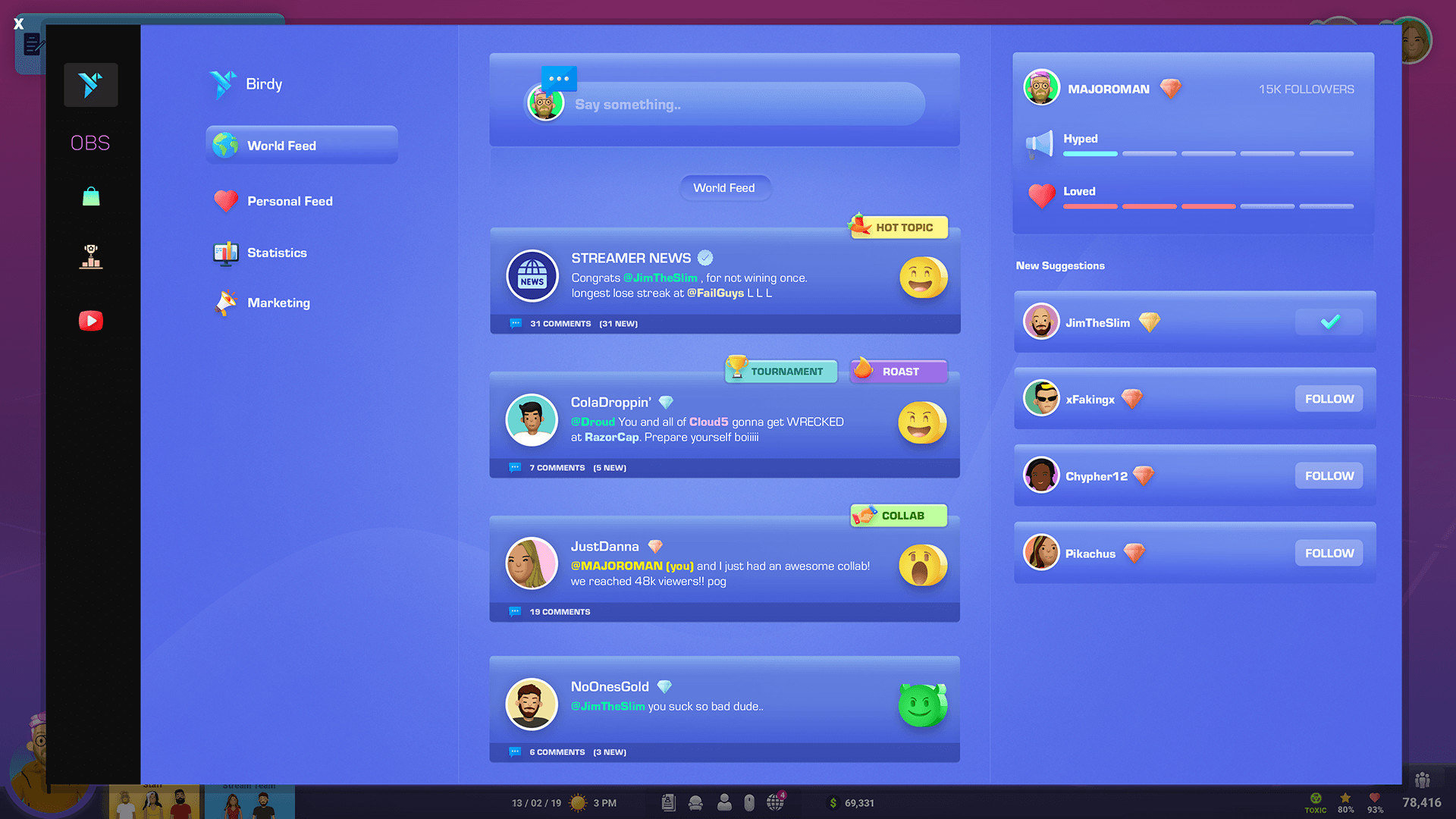 StreamGods: Streamer Tycoon - Screenshot 1