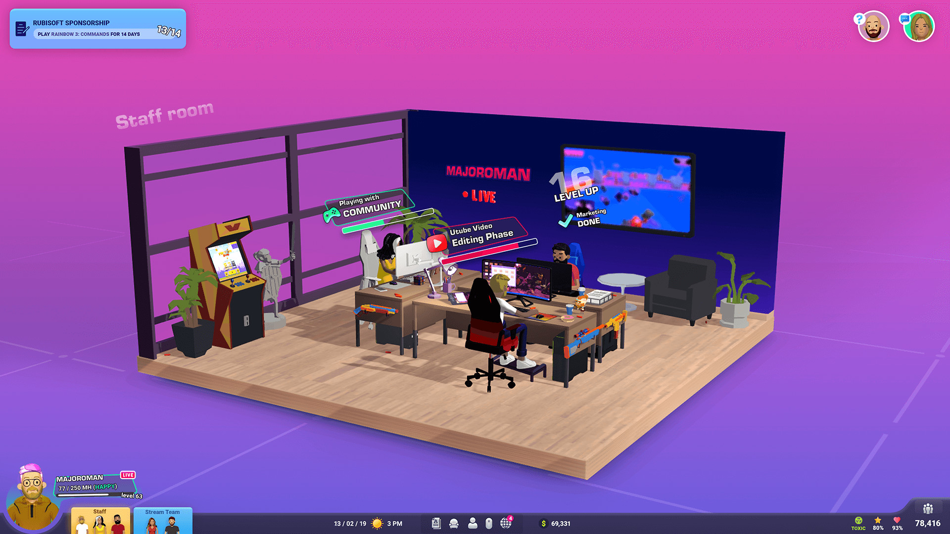 StreamGods: Streamer Tycoon - Screenshot 2