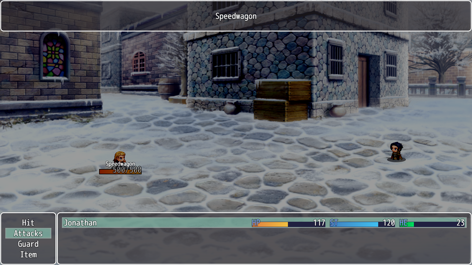 JoJo's Bizarre RPG: Phantom Blood - Screenshot 1