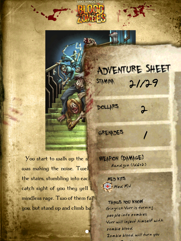 Fighting Fantasy: Blood of the Zombies - Screenshot 1