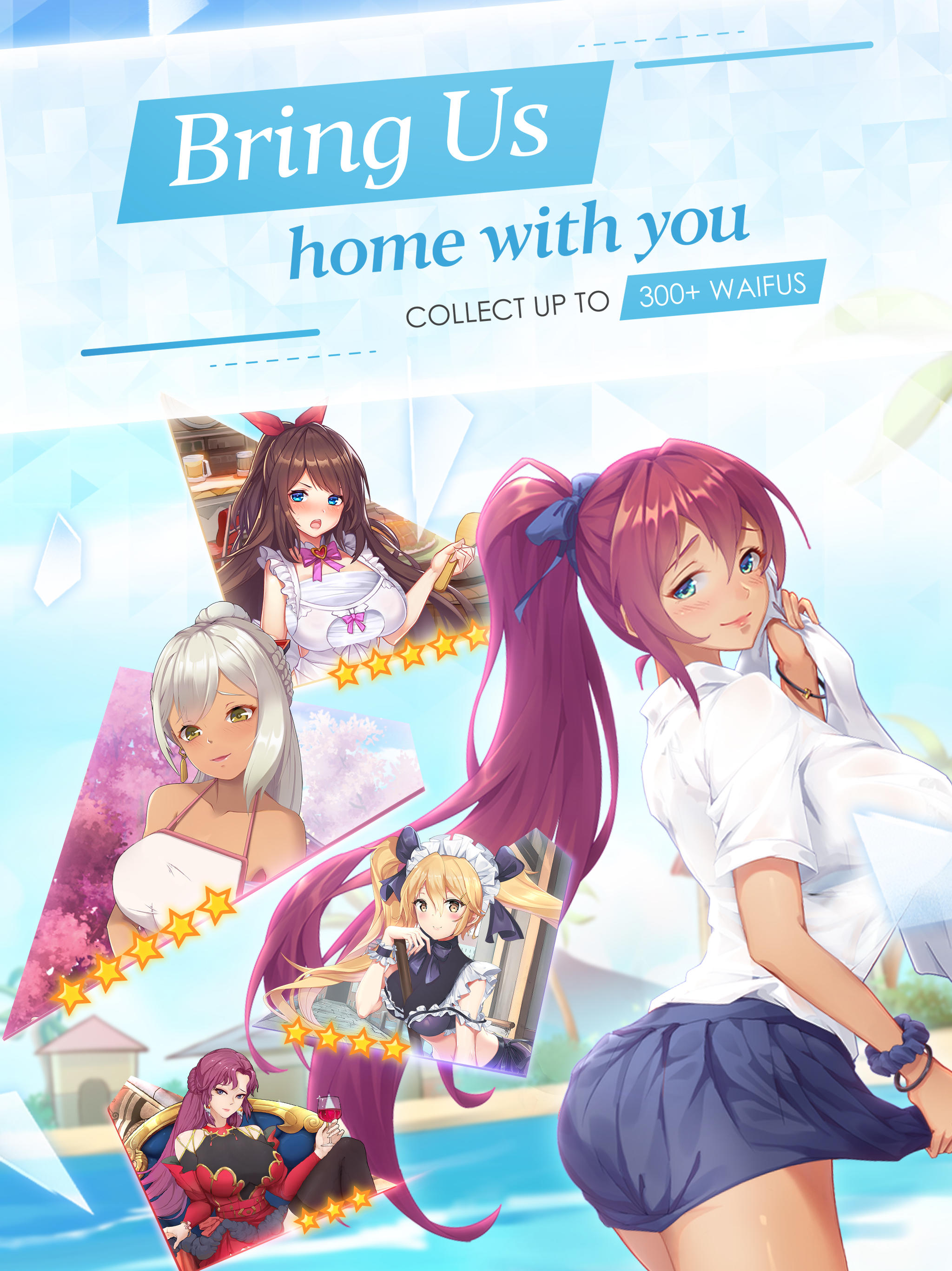 Lost in Paradise: Waifu Connect - Screenshot 1