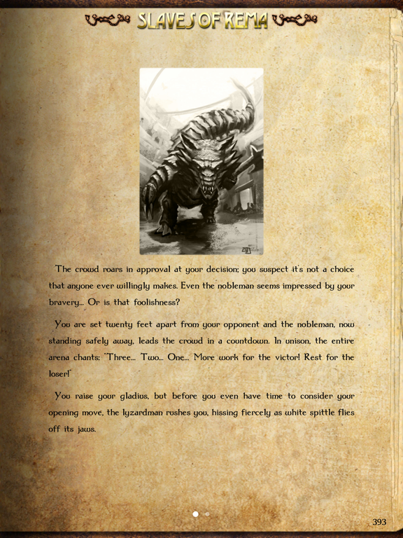 Gamebook Adventures 3: Slaves of Rema - Screenshot 1