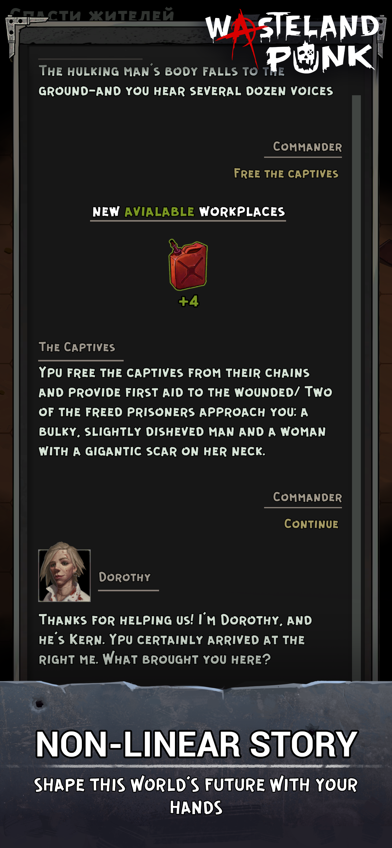 Wasteland Punk: Post Apocalypse RPG Survival Game - Screenshot 4