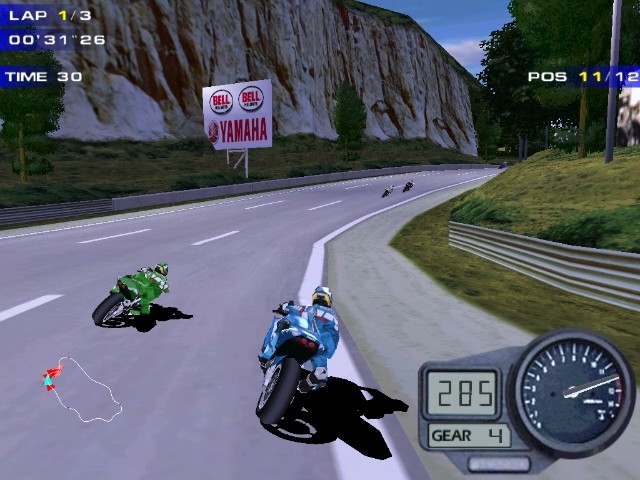 Moto Racer 2  (PS1) Gameplay 