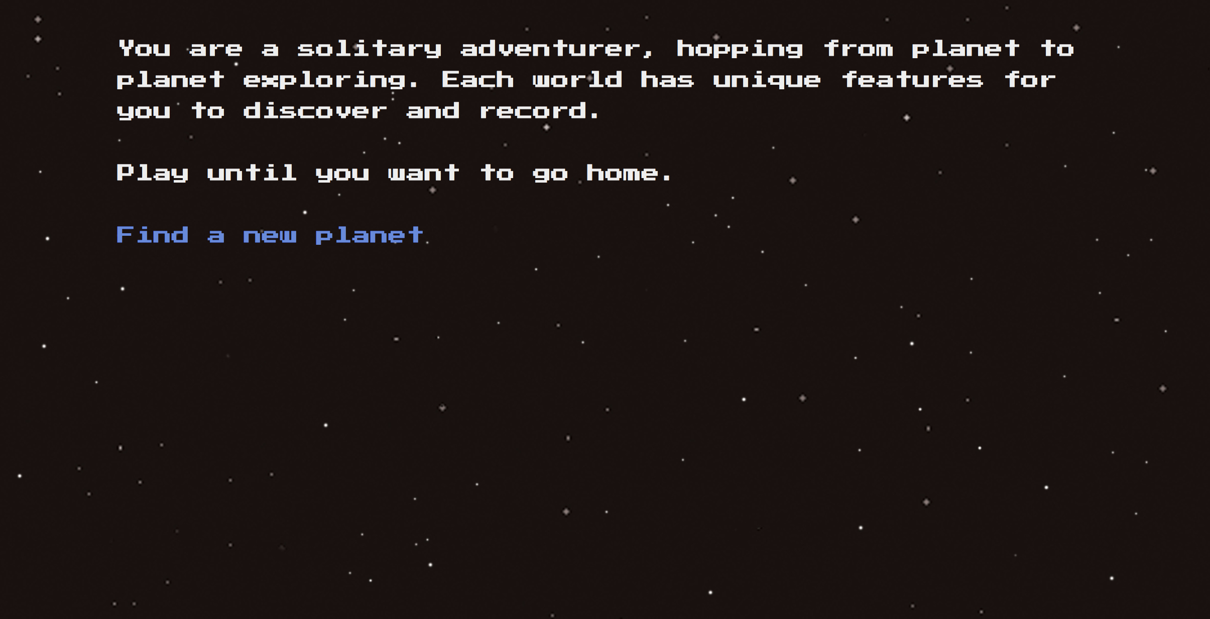 Alone Among the Stars: Twine Edition - Screenshot 3