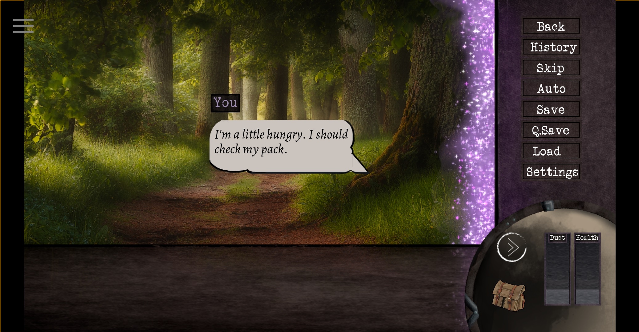 The Dust of the Violet Crystals - Screenshot 1