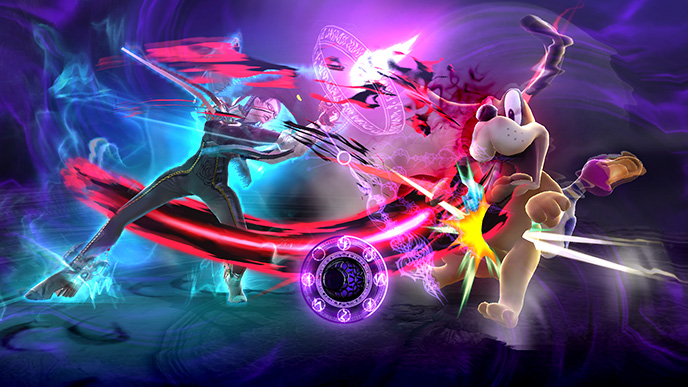 SSB for Wii U/3DS Bayonetta Background by shrooby on DeviantArt