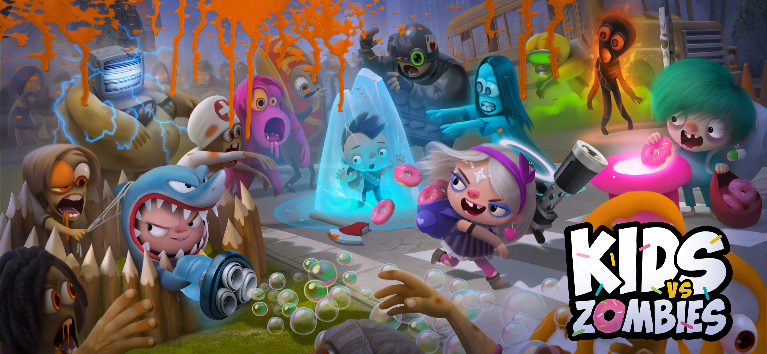Kids vs Zombies: Donuts Brawl - Screenshot 6