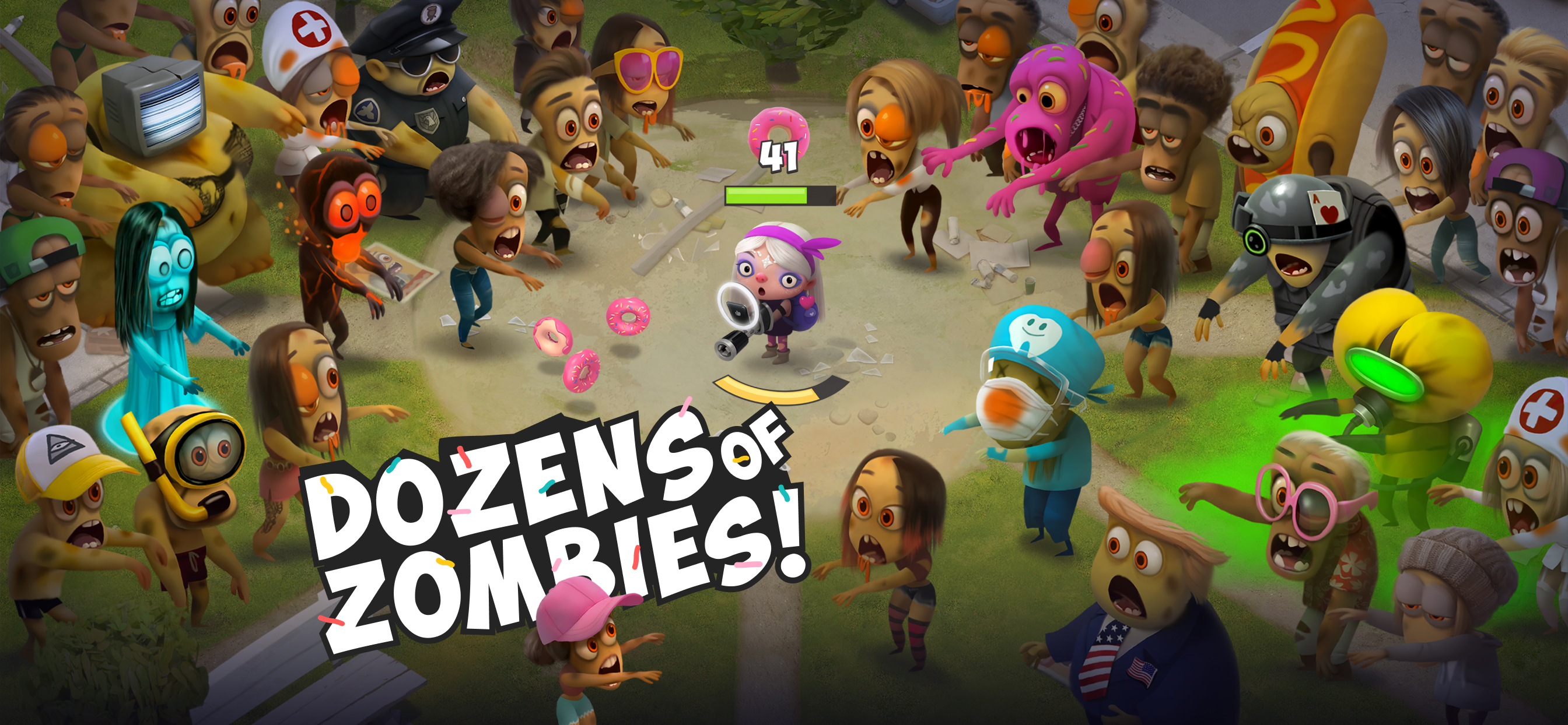 Kids vs Zombies: Donuts Brawl - Screenshot 3