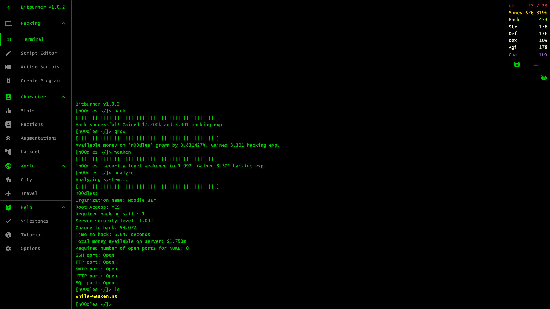 Bitburner - Screenshot 5