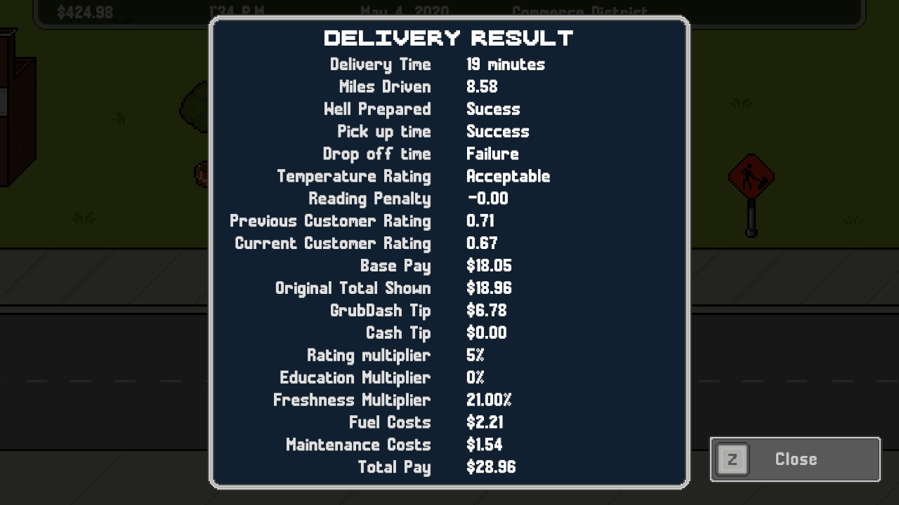 GrubDash Driver: Food Delivery Driver Simulator - Screenshot 1