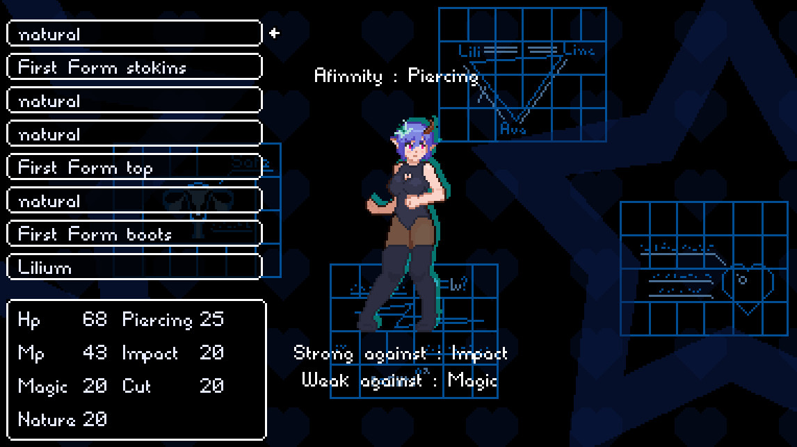 Doki Doki Tri-Line Quest - Screenshot 2