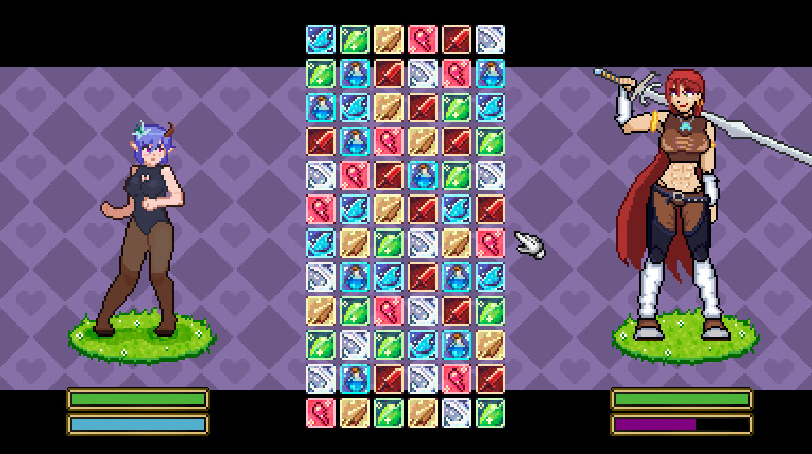 Doki Doki Tri-Line Quest - Screenshot 4