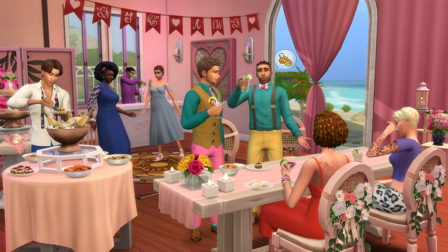 illustration de The Sims 4: My Wedding Stories
