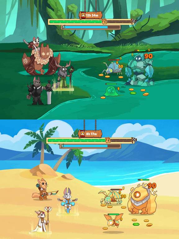 Clicker Cats: RPG Idle Heroes - Screenshot 5