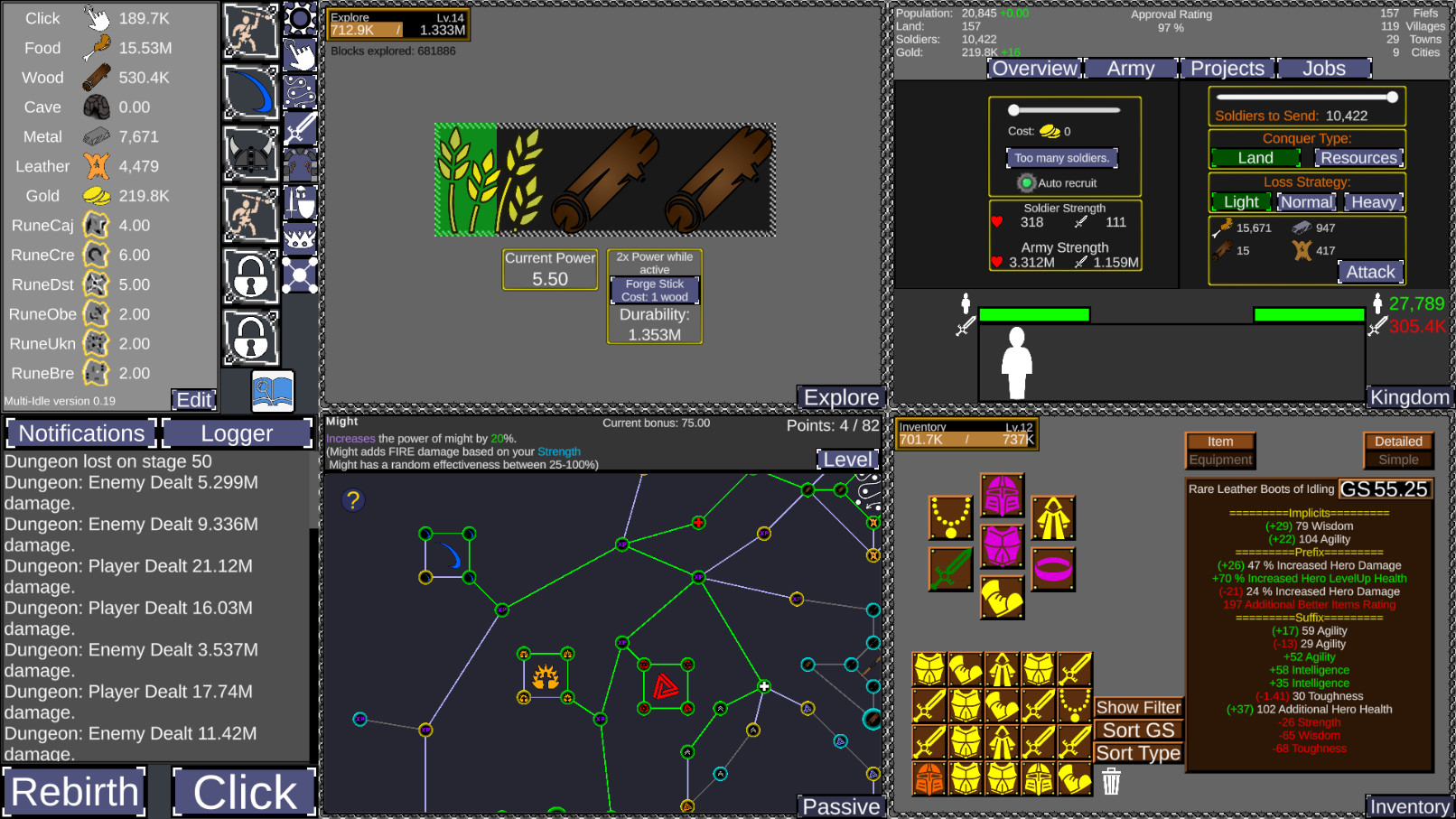 Multi Idle - Screenshot 1