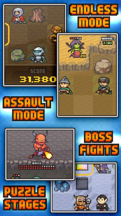 Pixel Defenders Puzzle - Screenshot 1