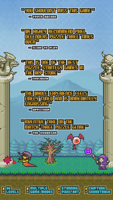Pixel Defenders Puzzle - Screenshot 2