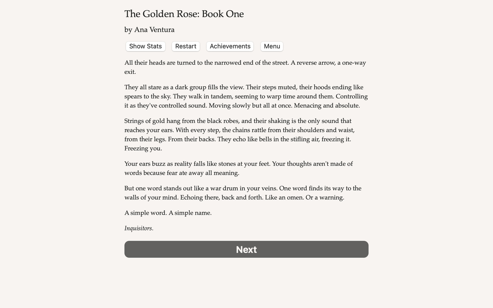 The Golden Rose: Book One - Screenshot 1