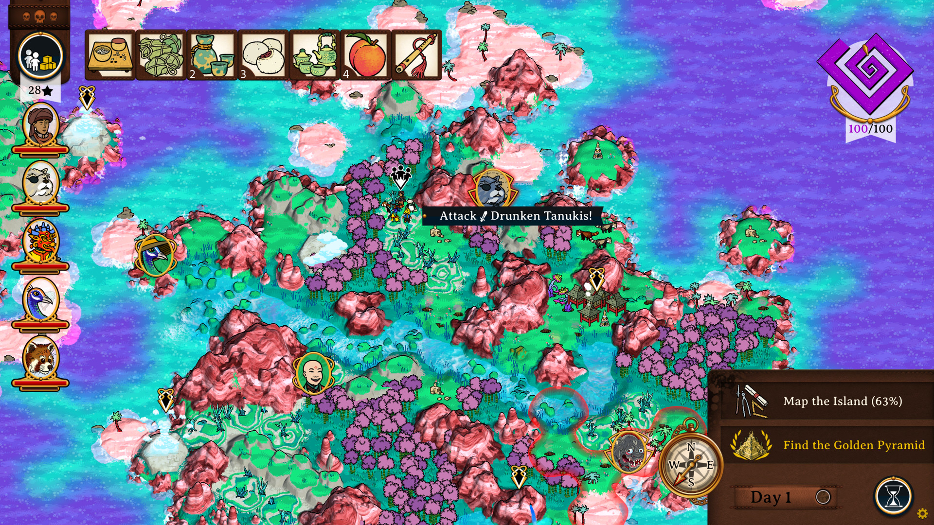Curious Expedition 2: Shores of Taishi - Screenshot 3