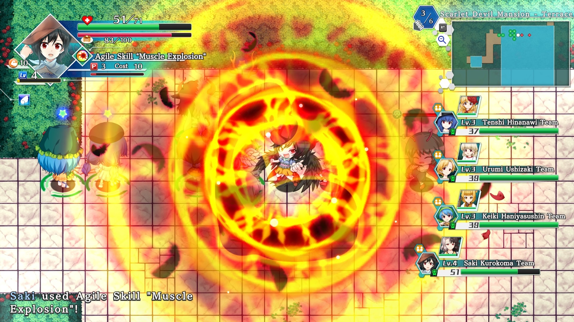 Touhou Genso Wanderer: Lotus Labyrinth R - Wily Beast and Weakest Creature Friends - Screenshot 5