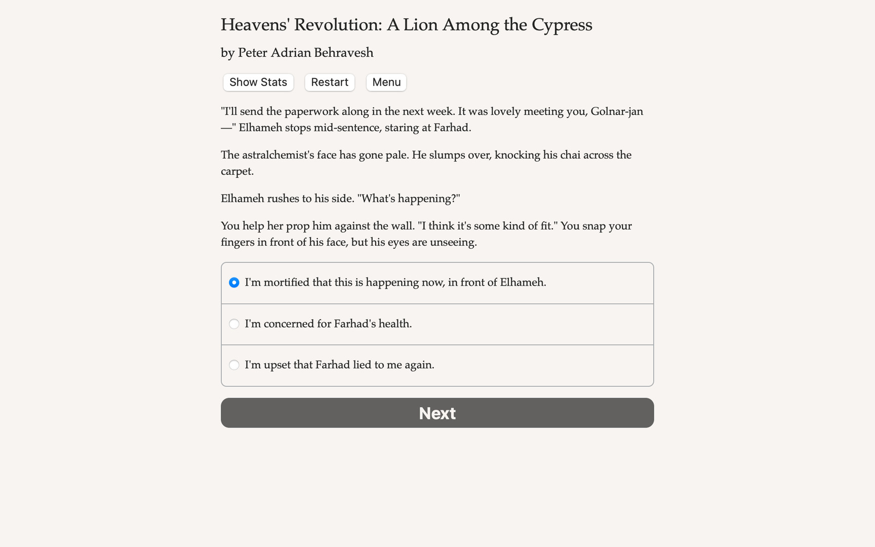 Heavens' Revolution: A Lion Among the Cypress - Screenshot 3