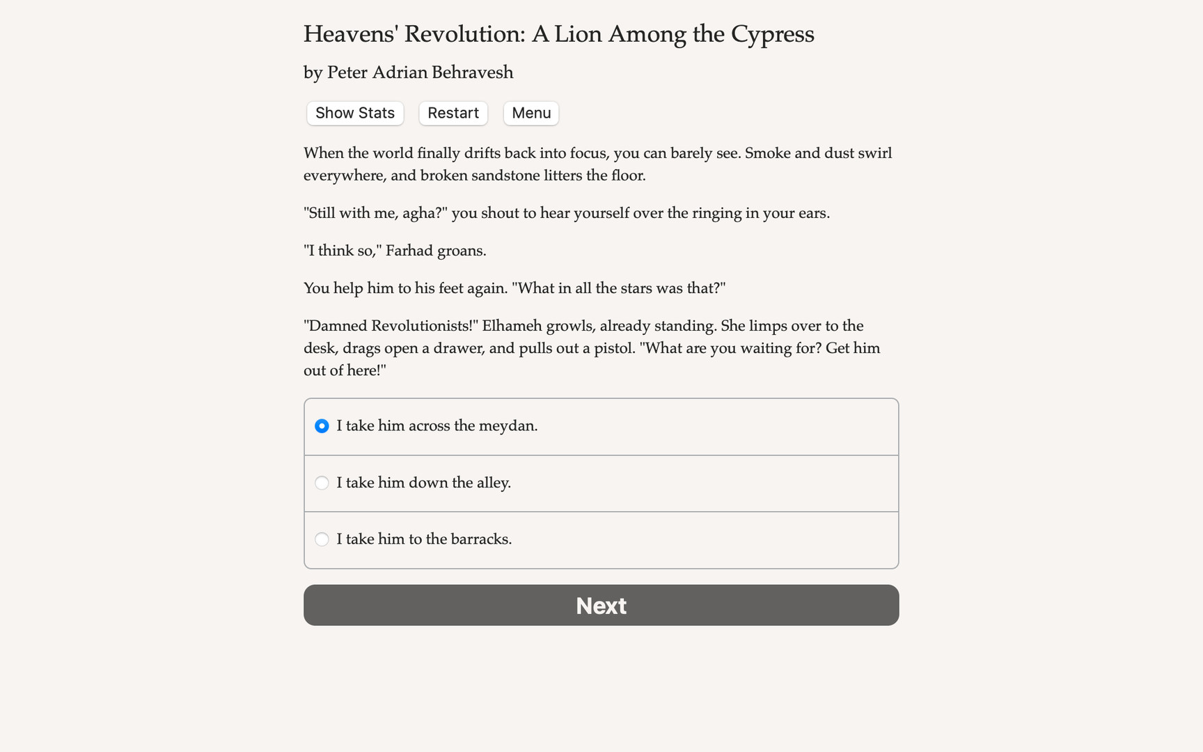 Heavens' Revolution: A Lion Among the Cypress - Screenshot 2