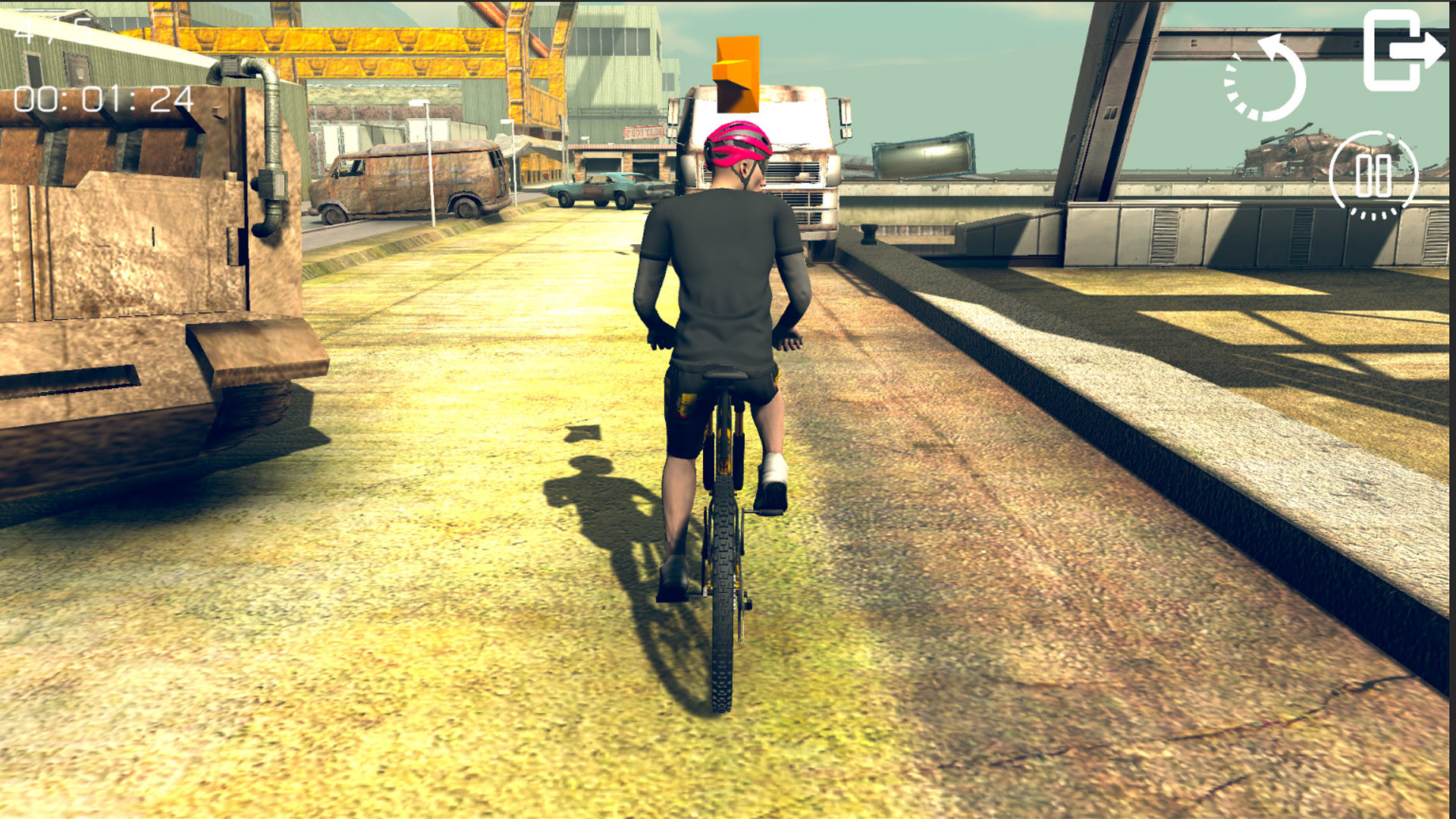 Bicycle Challage: Wastelands - Screenshot 4