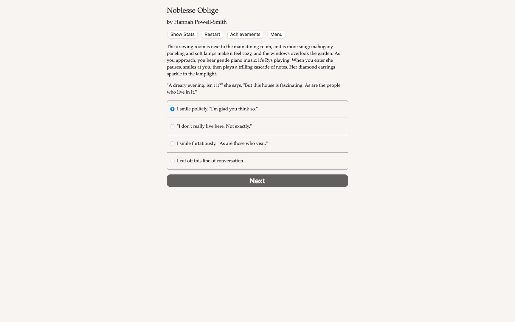 Noblesse Oblige - Screenshot 1