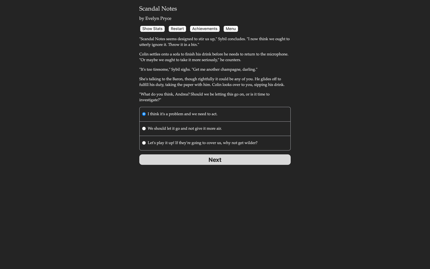 Scandal Notes - Screenshot 2