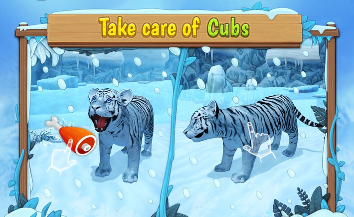 DESSA VEZ SOU UM TIGRE DA NEVE - WHITE TIGER FAMILY SIM ONLINE