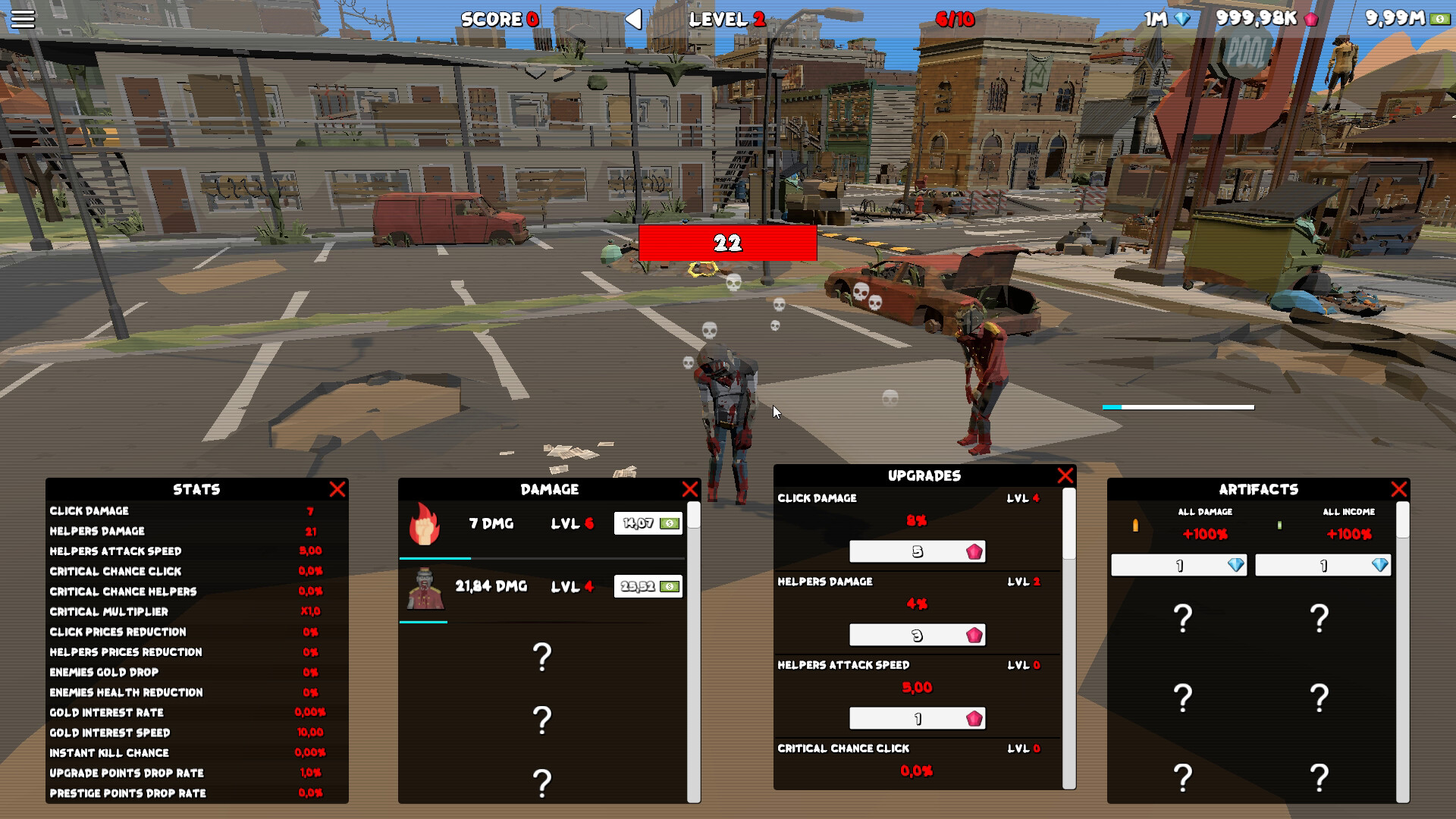 Idle Zombies Clicker - Screenshot 1