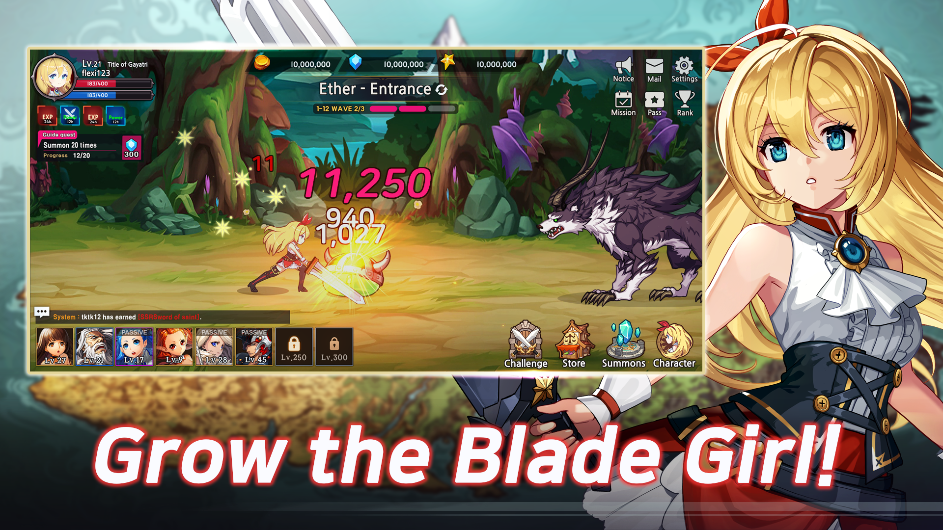 Blade Girl: Idle RPG - Screenshot 1