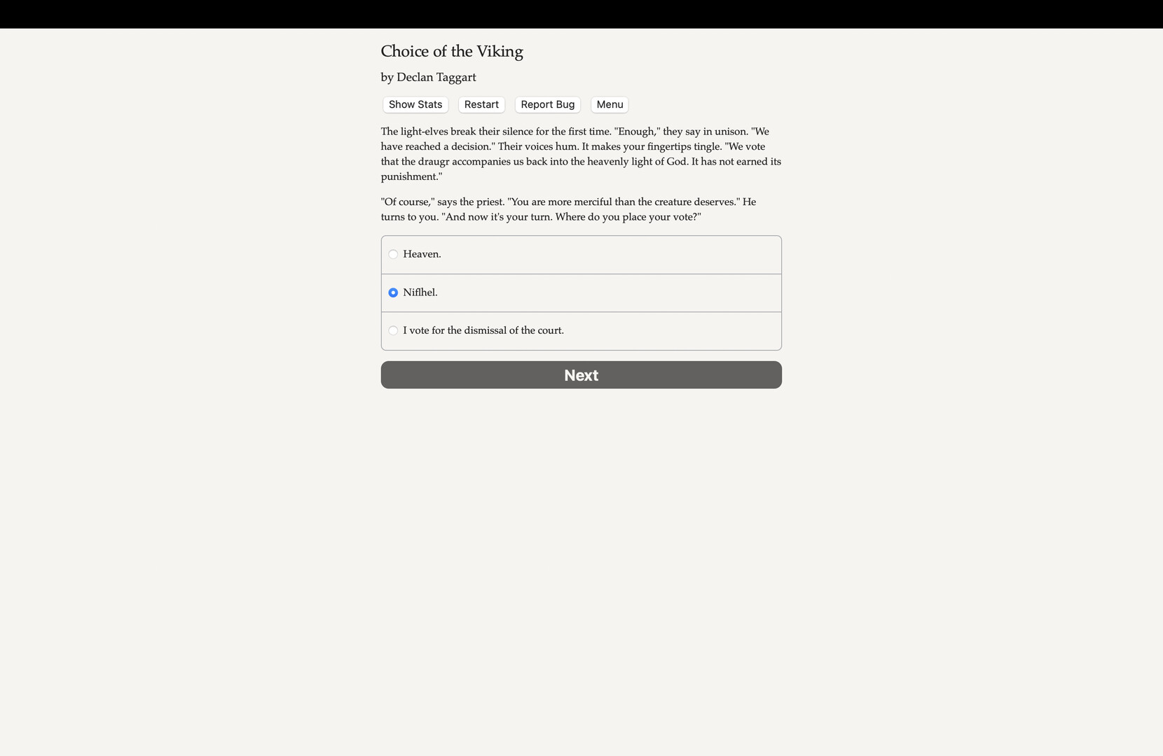 Choice of the Viking - Screenshot 1