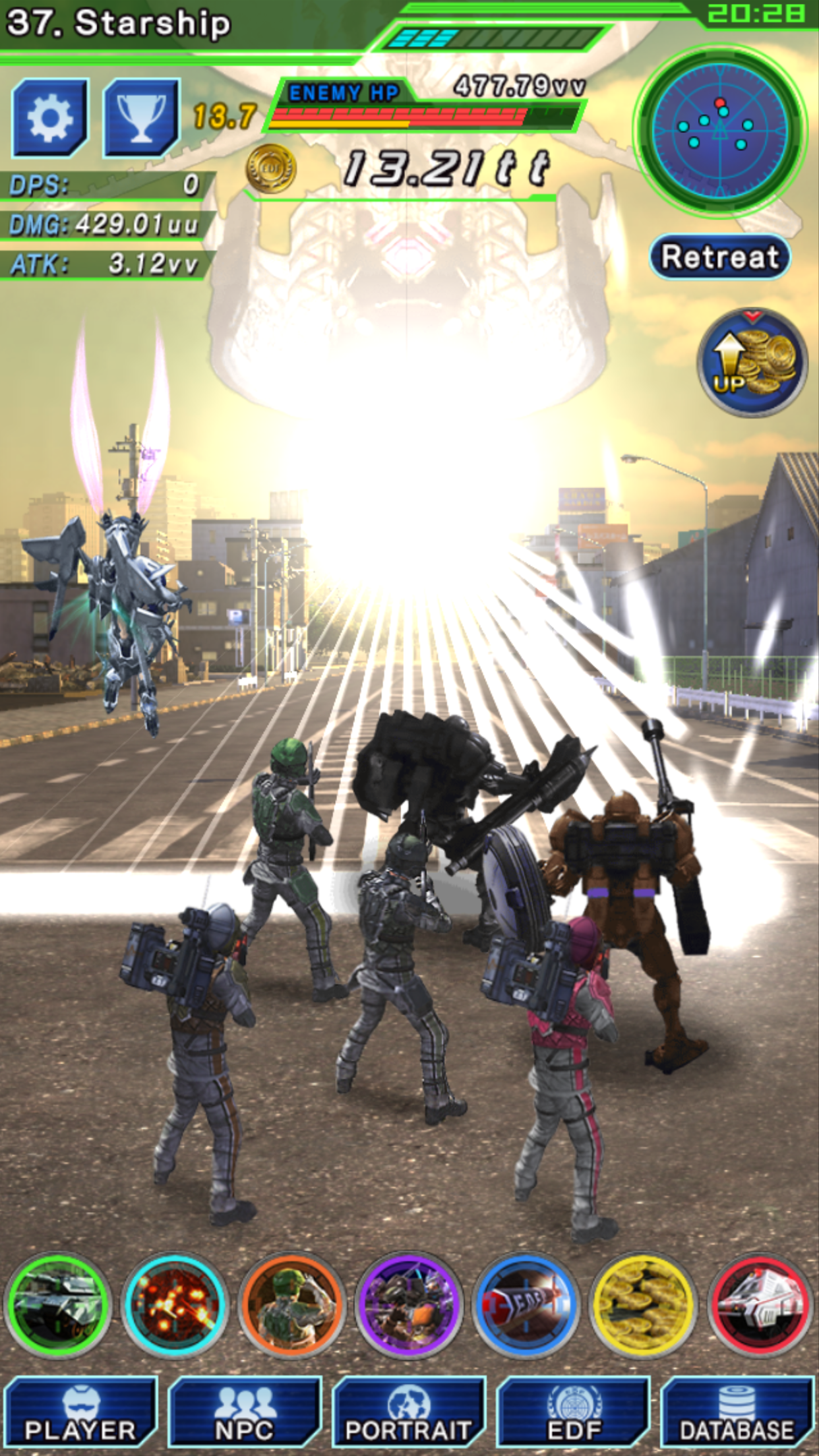 Tap Wars: Earth Defense Force 4.1 - The Shadow of New Despair - Screenshot 1