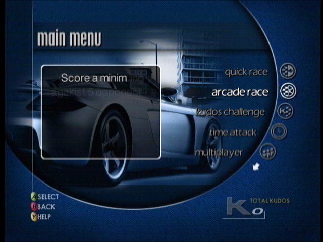 Project Gotham Racing gameplay screenshot 1