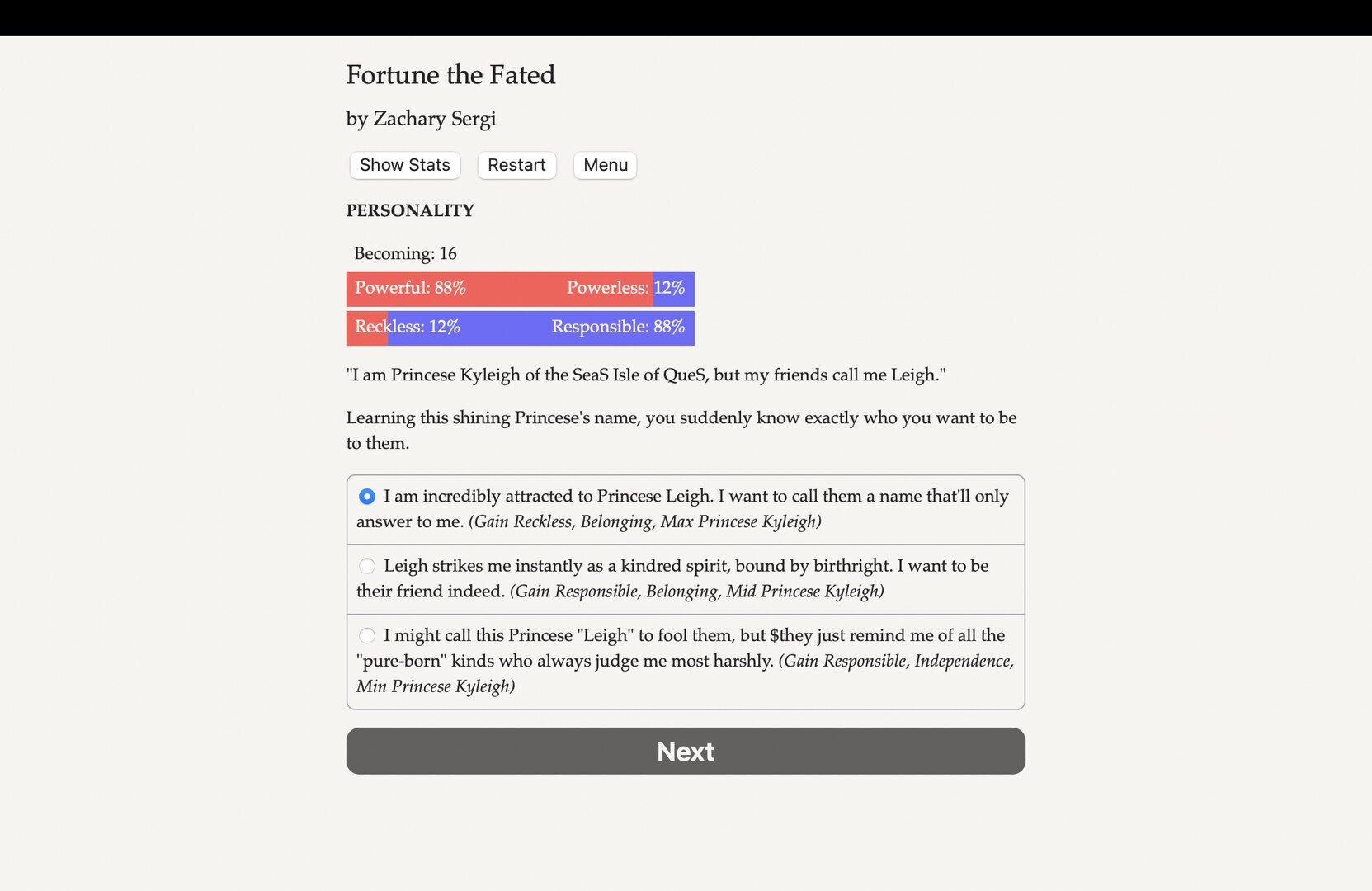 Fortune the Fated - Screenshot 1