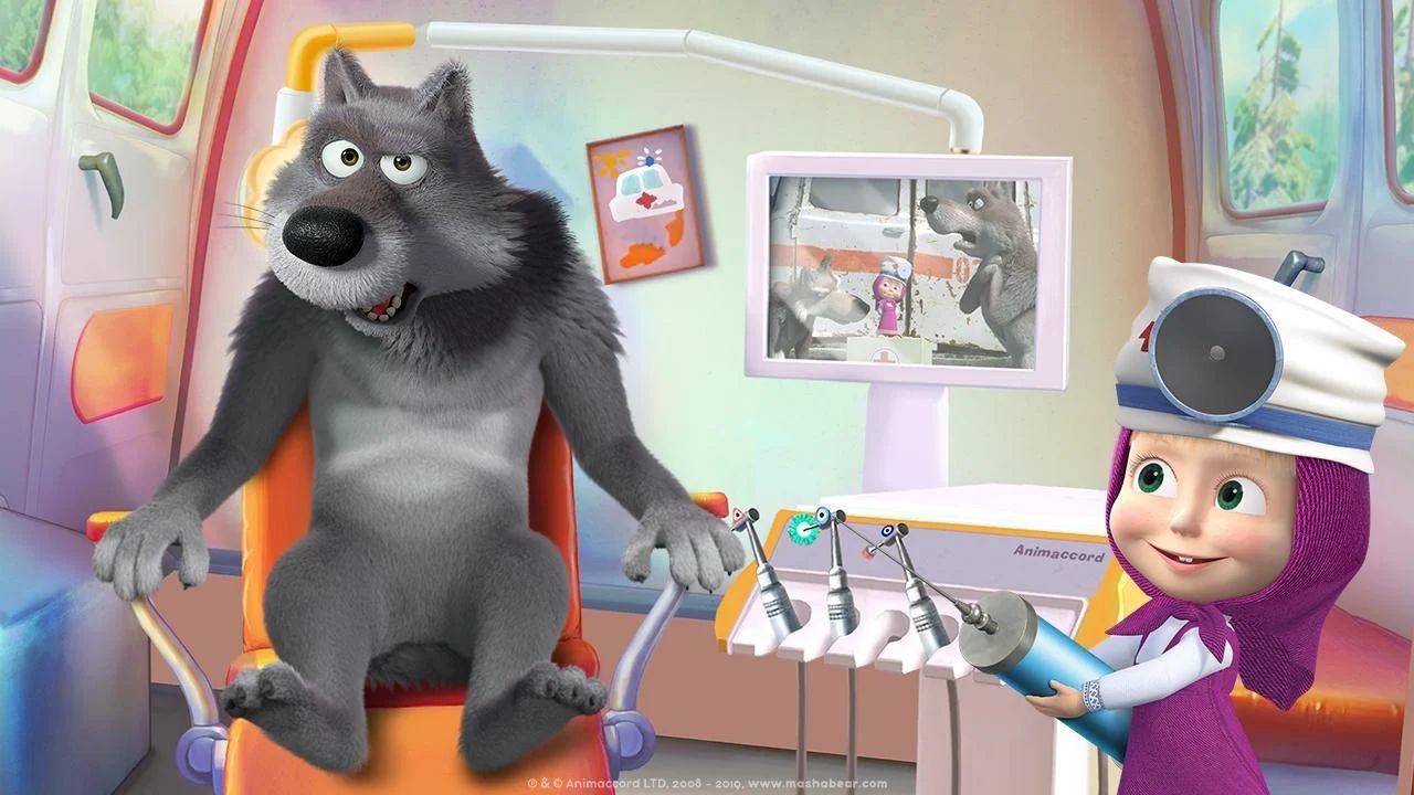 Masha and the Bear: Dentist - Screenshot 2