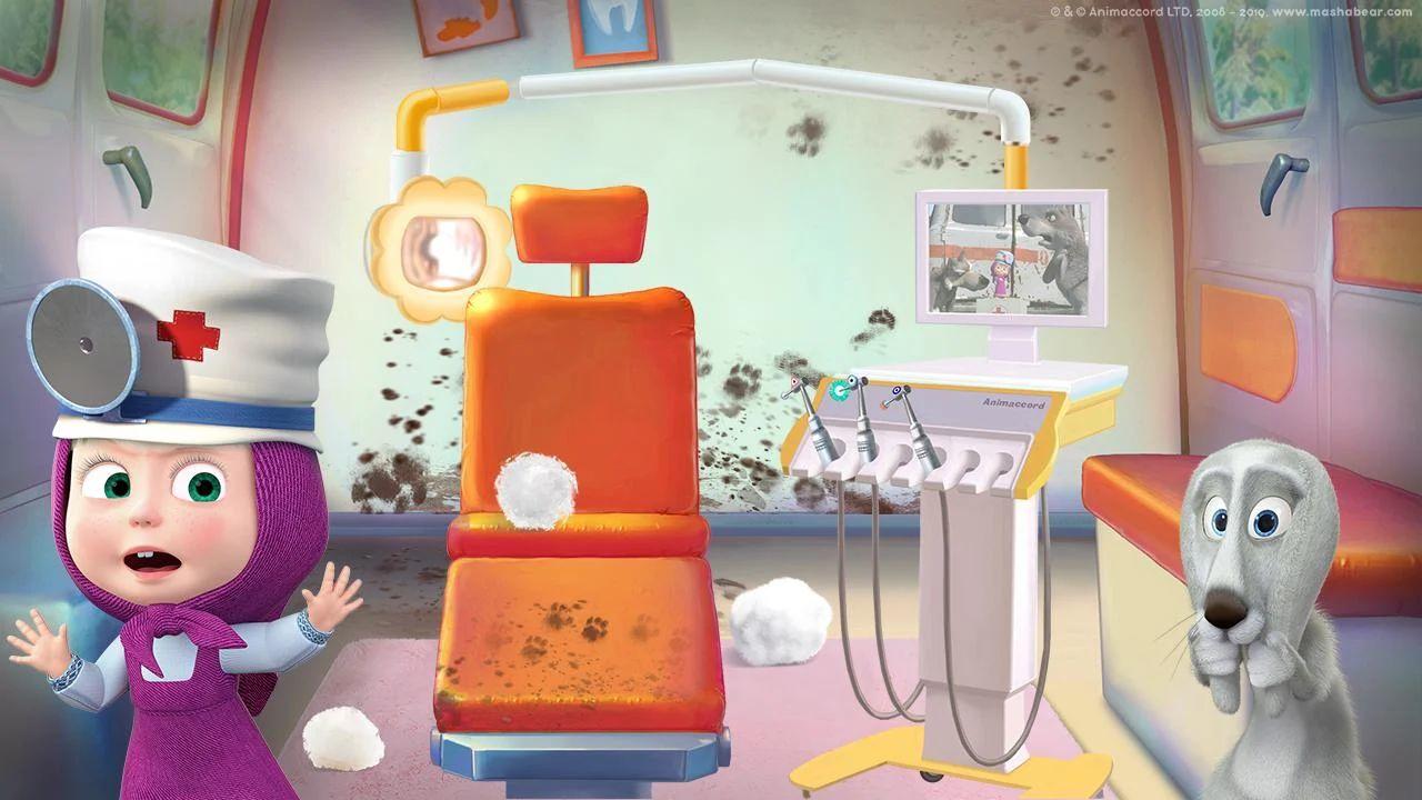 Masha and the Bear: Dentist - Screenshot 1