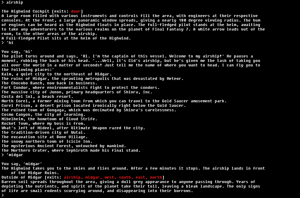 The Unofficial Squaresoft MUD - Screenshot 4